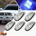 5PCS Cab Roof Running Light Chrome Housing Blue Led For 99-01 Dodge Ram Truck. Fixed Price $27.91.