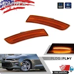 Amber Yellow Lens Front Led Side Marker Signal Lights For 2016-2023 Chevy Camaro. Fixed Price $22.99.