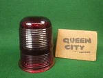 Yankee 345 Red Glass Beehive Ribbed Lens Truck/tractor Marker-warning Light 1950. Fixed Price $25.00.