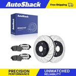 Front Drilled Slotted Brake Rotors Ceramic Pads For Toyota, Sienna 2004-2010. Fixed Price $76.99.