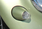 Vw Type Bug 1955-1957 Oval Window Clear Bullet Turn Signal Assemblies. Fixed Price $185.00.