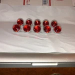 Red Bicycle Reflectors Jewels Ten Schwinn Harley J.c Higgins Super. Fixed Price $45.00.