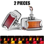 2PC Led Dual Face Marker Light Turn Signal Truck Fender Pedestal Tail Parking 3". Fixed Price $27.98.