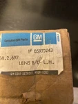 1982-1983 Buick Century/ Regal Nos Left Hand Backup Lens Gm #5973243. Fixed Price $115.00.