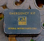 Nice Original 1930S Era Gm Emergency Lamp Bulb Kit Old Tin Oil Can. Fixed Price $30.00.