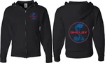 Ford Mustang Full Zip Hoodie Shelby Blue And Red Logo Front Back. Fixed Price $38.60.