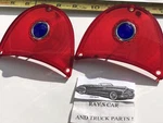 New Pair Of 1957 Chevrolet Bel / 150 And 210 Blue Dot Tail Light Lens !. Fixed Price $19.99.