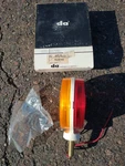 Dominion Automotive 4" Tail Light Amber Red Tractor Ford Vintage Antique Old Nos. Fixed Price $34.99.