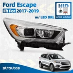 Hid/xenon Headlight 2017-2019 Ford Escape W/led Drl W/bulb Chrome Right. Fixed Price $228.90.