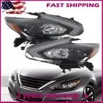 For 2016-2018 Nissan Altima W/o Led Drl Halogen Black Headlights Headlamps Set. Fixed Price $115.23.