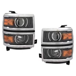 For Chevy Silverado 1500 14-15 Headlight Set Driver & Passenger Side Replacement. Fixed Price $1892.59.