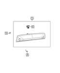 Genuine Mopar Center High Mounted Stop Lamp 68523966AC. Fixed Price $538.20.