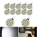 Everbrightt 12PACK G4 Puck Lights Led Bulbs Side Pin Base White Round 5050. Fixed Price $26.29.