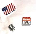 Nos Usa Made 12 Volt Prong Heavy Duty Flasher Turn Signal Hazard Sylvania 552. Fixed Price $15.00.