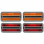 New Front & Rear Deluxe Side Marker Light Set W/ Trim For 68-72 Chevrolet C10. Fixed Price $50.77.