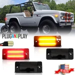 4X Smoke Front Amber Rear Red Led Side Marker Lights 70-77 Ford Bronco. Fixed Price $59.99.