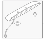 Genuine Mazda Center High Mount Stop Light NF79-51-580E-85. Fixed Price $264.84.