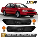Frosted Front Smoke Bumper Signal Lights For 1993-1997 Toyota Corolla. Fixed Price $49.95.