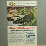 1944 Studebaker Army Weasel M29C Wwii Military Vehicle Vintage Print Ad. Fixed Price $14.95.