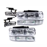 Fit For 1999-2002 Chevy Silverado 00-06 Tahoe Suburban Headlights+fog. Fixed Price $82.90.