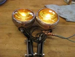 Vintage 5/8" Guide 2004A 12 Volt Fog Lights. Fixed Price $270.00.