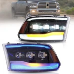 Vland Led Projector Headlights For 2009-2018 Dodge Ram 1500 2500 3500 W/blue Drl. Fixed Price $519.19.