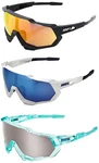 100% Speedtrap Shield Wrap Sunglasses W/ Bonus Lens - 60012 Made In Korea. Fixed Price $39.99.