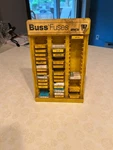 Vtg Lot Of 30 Assorted Buss Boxes & Display Stand. Blade/ Glass Tube Fuse.. Fixed Price $49.00.