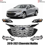 Front Grille Assembly Chrome & Headlight For 2019-2021 Chevrolet Malibu. Fixed Price $394.41.