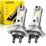 2X Auxito H7 Led Headlight Bulb Kit High Low Beam 6500K Super White 60000LM 100W. Fixed Price $27.99.