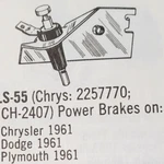 Stop Light Switch; Niehoff #AL-131C, Fits 1961-1966 Mopar Cars (DY7770). Fixed Price $21.95.