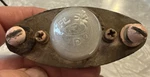 1952 1957 Ford FL-52 License Plate Light Bracket With Glass Lens. Fixed Price $14.99.