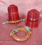 Kopp Glass AP-3522-2-R Vintage Aviation Lighting Red Globes Set Of. Fixed Price $54.99.