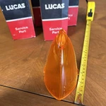 Lucas L695 Amber Rear Turn Lens Upper 54582016 Nos Mg Austin Morris Etc.. Fixed Price $23.99.