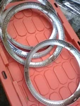 Setof 16" Stainless Wheel Trim Rings For Studebaker President 1939 1940. Fixed Price $199.00.