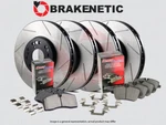 F&r Brakenetic Premium Slotted Rotors + Ceramic Pads BPK84276. Fixed Price $574.18.