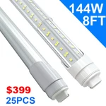 12/25 Pack R17D Foot Led Bulbs 144W 8FT Shop Light Pin 6500K No Rf. Fixed Price $399.99.