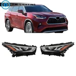 For 2020-2022 Toyota Highlander Headlights Led Left+right Chrome Housing Clear. Fixed Price $338.50.