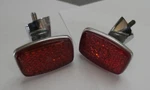 1952-65 Porsche 356 Pre-a/a/b/c Rear Reflectors Ulo No. 135 W/ Chome Bases. Fixed Price $225.00.