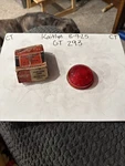 1941 Plymouth Ruby Red Glass Stop, Tail Lamp Light Lens Lynx-eye T-368 Nos. Fixed Price $9.11.
