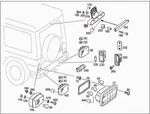 Genuine Mercedes W463 G-class Lamp Housing 4638200409. Fixed Price $290.92.
