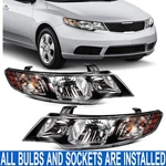 Pair/set Headlights Assembly W/ Bulbs Kia Koup FORTE5 2010-2013. Fixed Price $130.99.