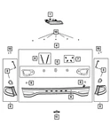 Genuine Mopar Center High Mounted Stop Lamp 68081398AD. Fixed Price $117.29.