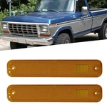 Pair Amber Front Fender Side Marker Light Reflector 75-79 Ford F-150 Truck. Fixed Price $21.84.