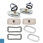 1966-1967 Gto Parking Light Lamp Kit (lens, Reflector, Bezel, Gasket). Fixed Price $189.99.