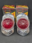 Nos Pair 6 Volt Red Cats Eye Marker Lamp Light Mopar Pickup Truck Accessory. Fixed Price $237.49.