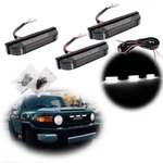 3 Smoked White Front Center Grille Running Light Kit For 07-14 Toyota Fj Cruiser. Fixed Price $26.99.