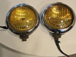 Vintage Unity Chicago Chrome Amber Vehicle Fog Lights/lamps Set Of 2 H-1 H1. Fixed Price $179.00.