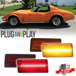 4X Amber Front & Red Rear Led Side Marker Lights For 1974-1979 Chevy Corvette C3. Fixed Price $99.99.