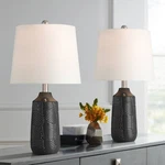 360 Lighting Unity 22 1/4" Modern Black Ceramic Table Lamps Set Of. Fixed Price $79.98.